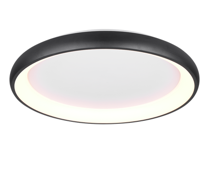 Cardona LED ceiling lamp 75 cm matt black — 649617532