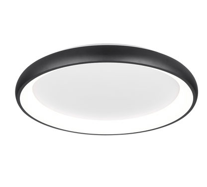 Cardona LED ceiling lamp 75 cm matt black — 649617532