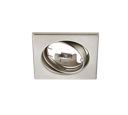 Jura recessed spotlight GU10 brushed steel square — 650000107