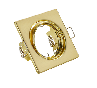 Jura recessed spotlight GU10 matt brass square — 650000108