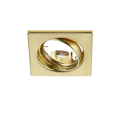 Jura recessed spotlight GU10 matt brass square — 650000108