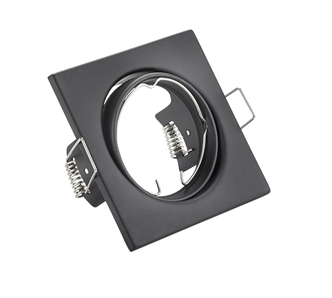 Jura recessed spotlight GU10 matt black square — 650000132