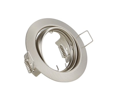 Jura recessed spotlight GU10 brushed steel round — 650100107