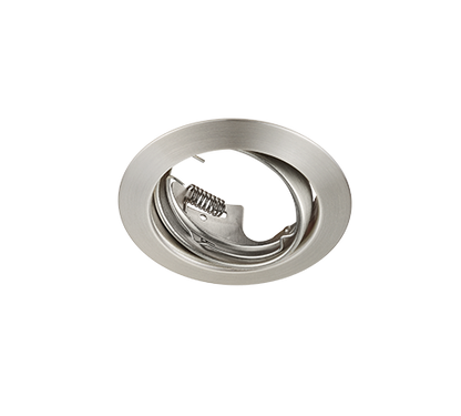 Jura recessed spotlight GU10 brushed steel round — 650100107