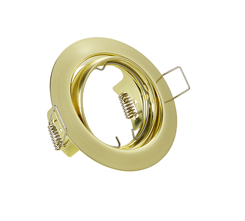Jura recessed spotlight GU10 matt brass round — 650100108