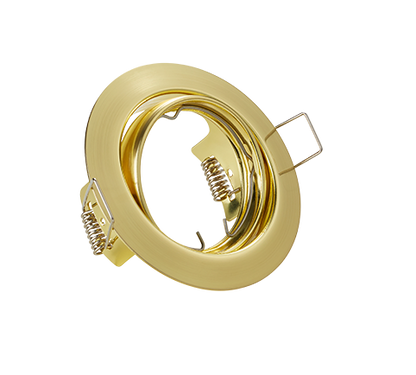Jura recessed spotlight GU10 matt brass round — 650100108