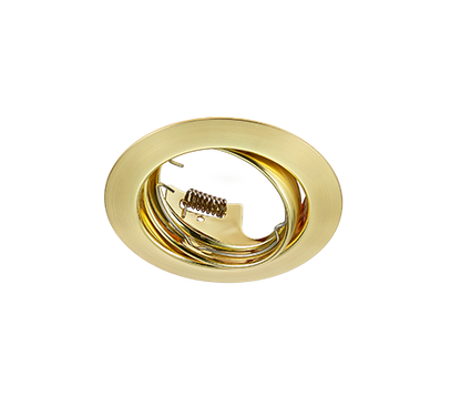 Jura recessed spotlight GU10 matt brass round — 650100108