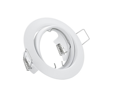 Jura recessed spotlight GU10 matt white round — 650100131