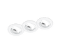 Jura recessed spotlight GU10 matt white 3-pack round — 650100331