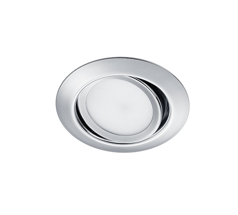 Rila LED recessed spotlight chrome round — 650310106