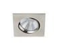 Pamir LED recessed spotlight brushed steel square — 650410107