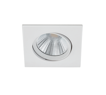 Pamir LED recessed spotlight matt white square — 650410131