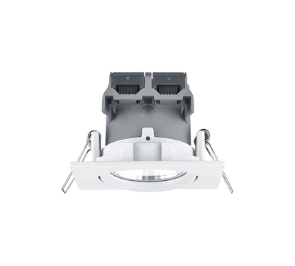 Pamir LED recessed spotlight matt white square — 650410131