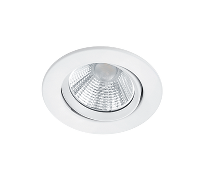 Pamir LED recessed spotlight matt white round — 650510131