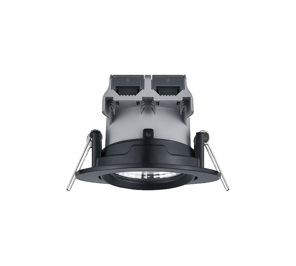 Pamir LED recessed spotlight matt black round — 650510132