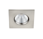 Zagros LED recessed spotlight IP65 brushed steel square — 650610107