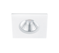 Zagros LED recessed spotlight IP65 matt white square — 650610131