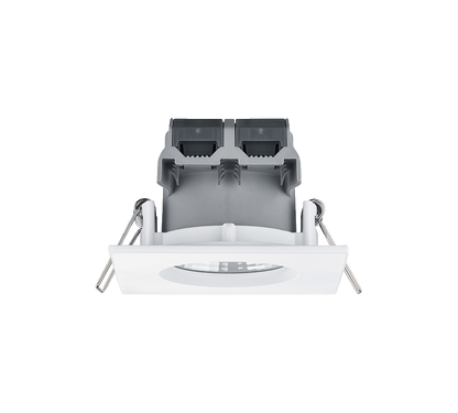 Zagros LED recessed spotlight IP65 matt white square — 650610131