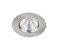 Zagros LED recessed spotlight IP65 brushed steel round — 650710107