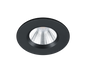 Zagros LED recessed spotlight IP65 matt black round — 650710132