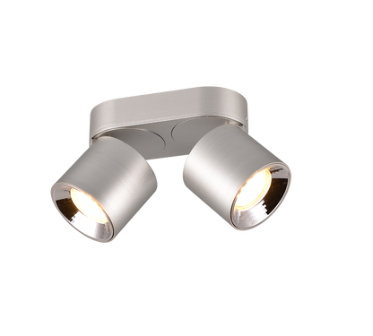 Guayana spotlight 2-pc GU10 brushed aluminium — 651000207