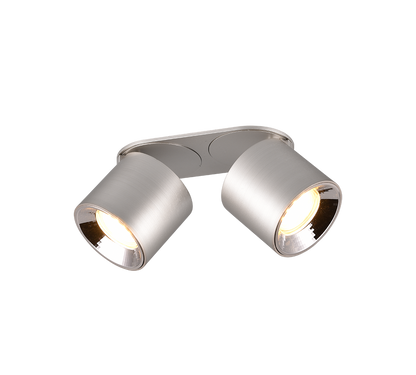 Guayana spotlight 2-pc GU10 brushed aluminium — 651000207