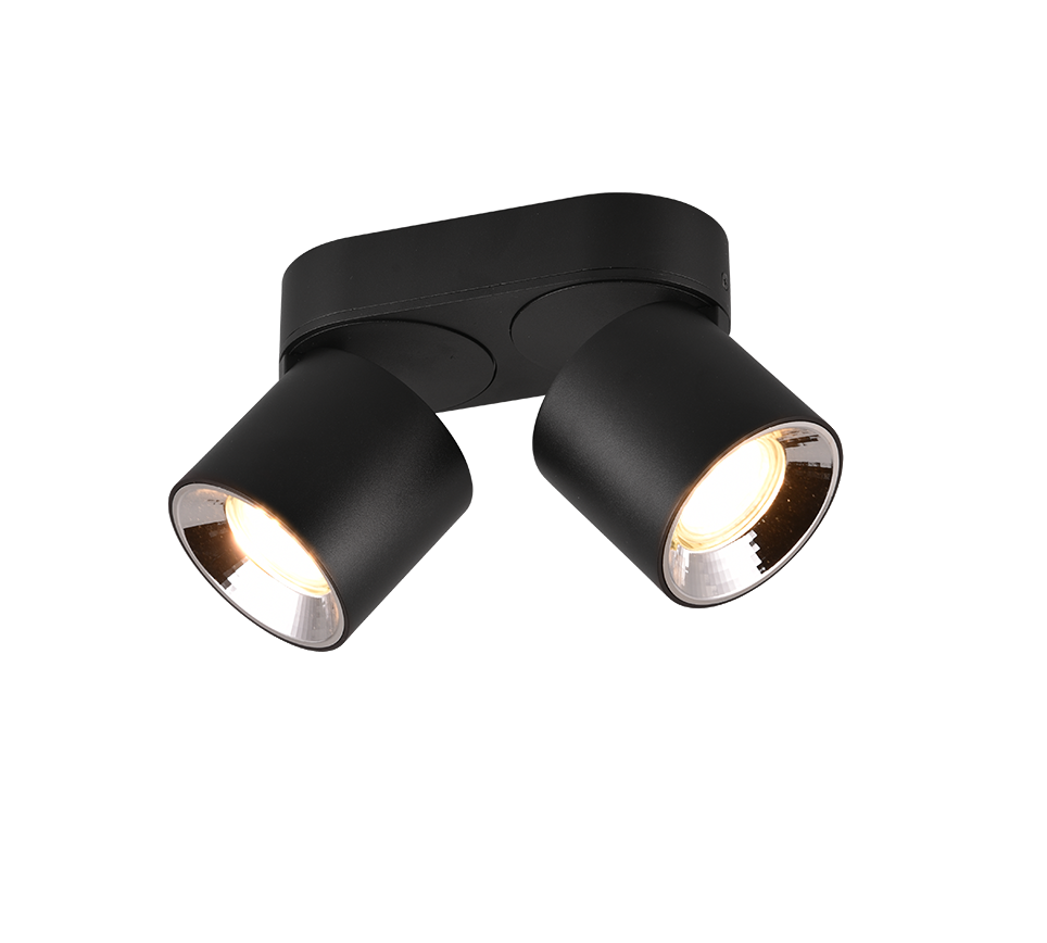 Guayana spotlight 2-pc GU10 matt black — 651000232