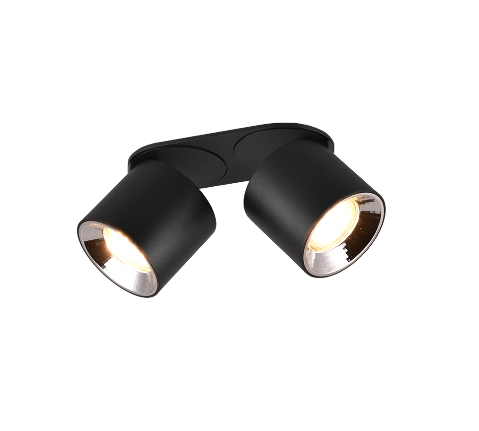 Guayana spotlight 2-pc GU10 matt black — 651000232