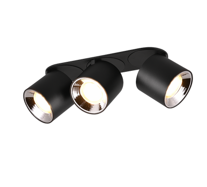 Guayana spotlight 3-pc GU10 matt black — 651000332