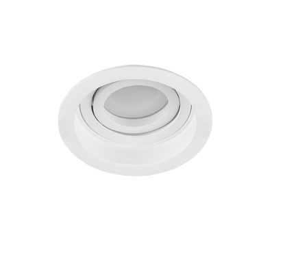 Kenai recessed spotlight GU10 9 cm matt white round — 651500131