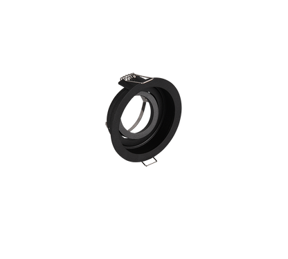 Kenai recessed spotlight GU10 9 cm matt black round — 651500132