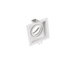 Kenai recessed spotlight GU10 9 cm matt white square — 651600131