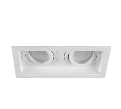Kenai recessed spotlight GU10 17 cm matt white — 651600231