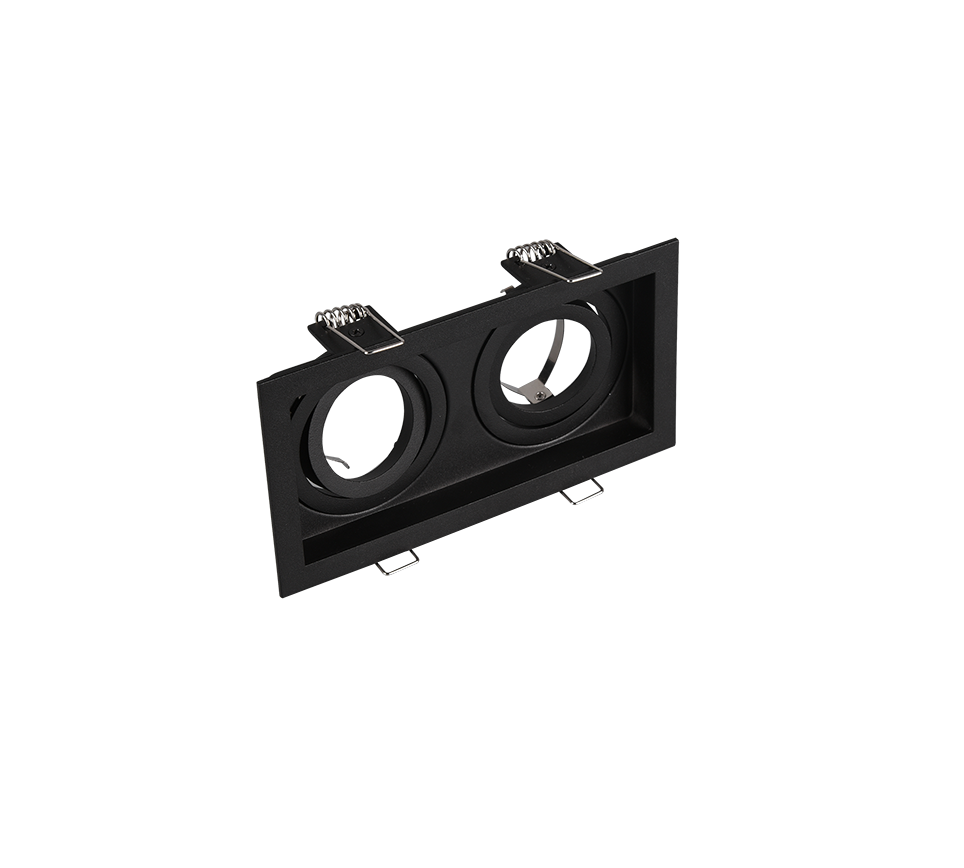 Kenai recessed spotlight GU10 17 cm matt black — 651600232