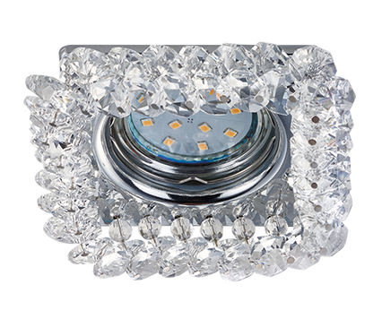 Dolomite recessed spotlight GU10 square chrome — 651800152