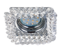 Dolomite recessed spotlight GU10 square chrome — 651800152