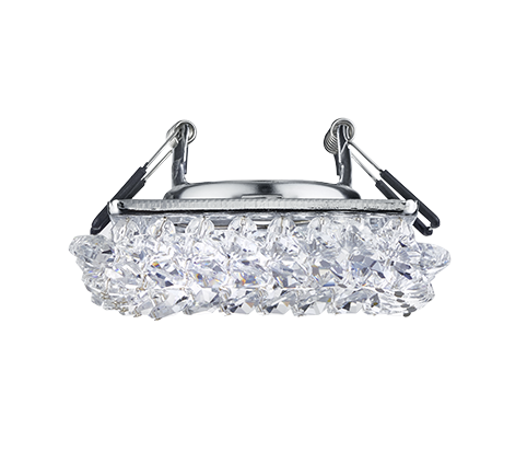 Dolomite recessed spotlight GU10 square chrome — 651800152