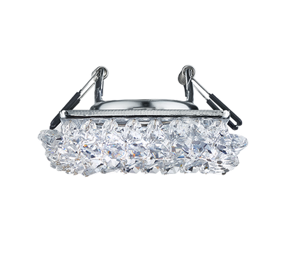 Dolomite recessed spotlight GU10 square chrome — 651800152