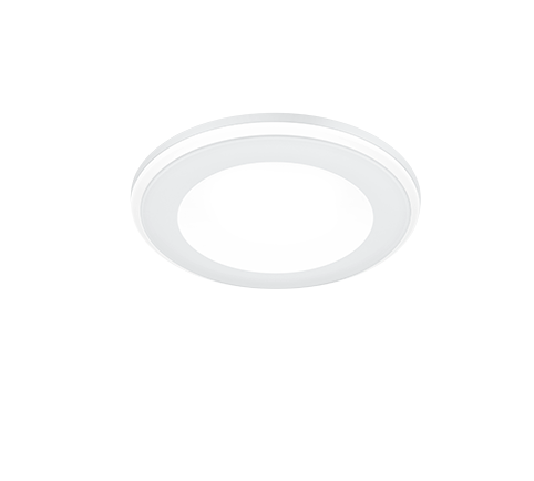 Aura LED recessed spotlight 8 cm matt white — 652310131