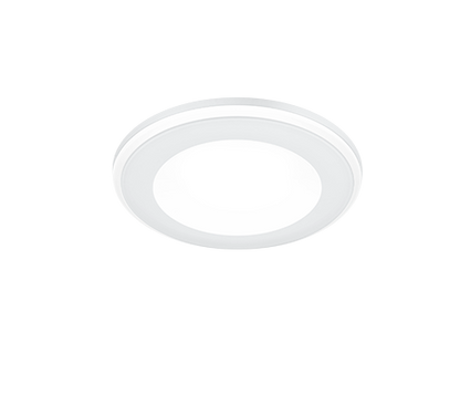 Aura LED recessed spotlight 8 cm matt white — 652310131