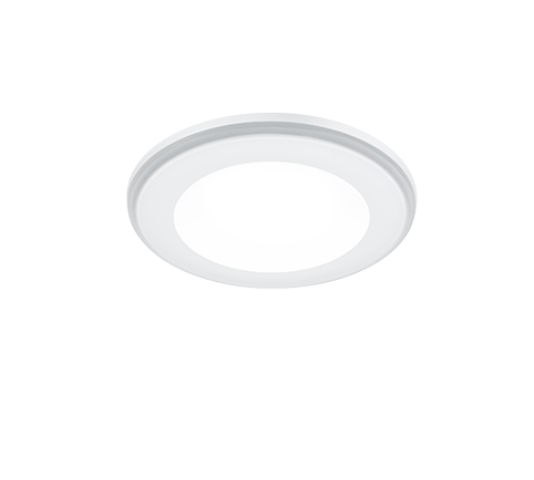 Aura LED recessed spotlight 8 cm matt white — 652310131
