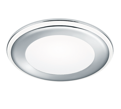 Aura LED recessed spotlight 14 cm chrome — 652410106