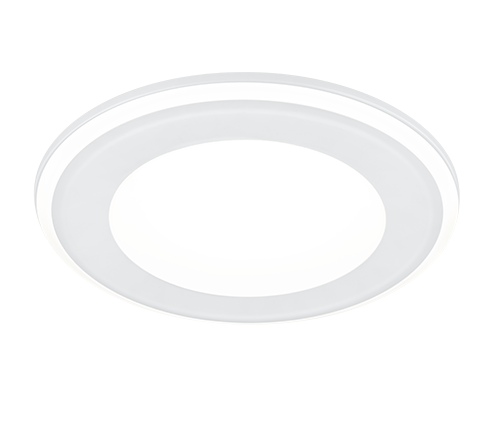 Aura LED recessed spotlight 14 cm matt white — 652410131