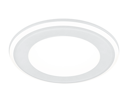 Aura LED recessed spotlight 14 cm matt white — 652410131