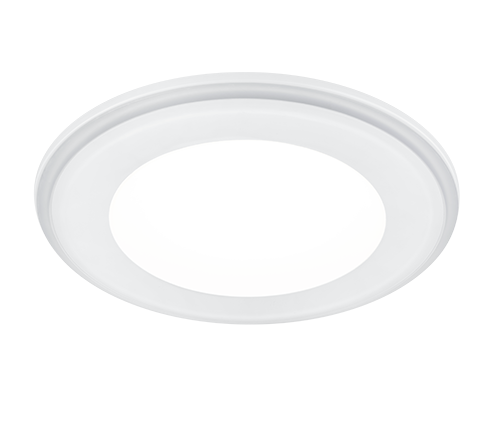 Aura LED recessed spotlight 14 cm matt white — 652410131