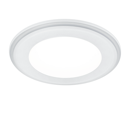 Aura LED recessed spotlight 14 cm matt white — 652410131