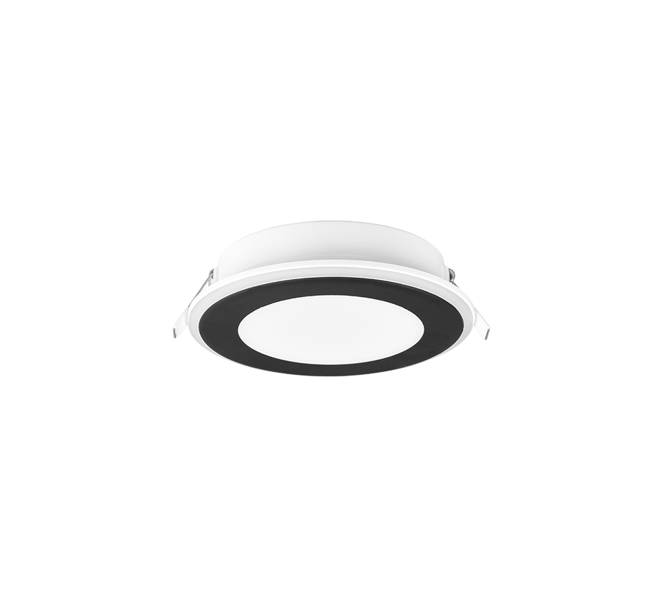 Aura LED recessed spotlight 14 cm matt black — 652410132