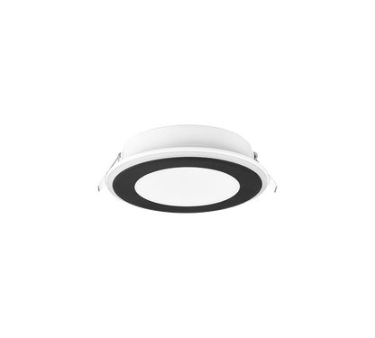 Aura LED recessed spotlight 14 cm matt black — 652410132