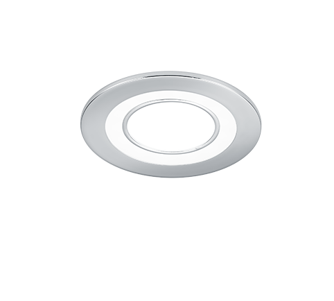 Core LED recessed spotlight 8 cm chrome — 652510106
