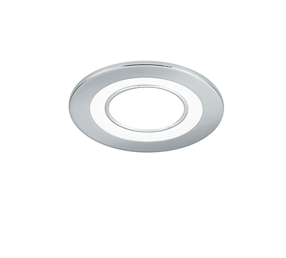 Core LED recessed spotlight 8 cm chrome — 652510106